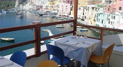 Ristorante sul mare La Lampara.