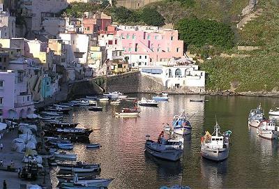 Hotel La Corricella a Procida. Procida. Marina Corricella.